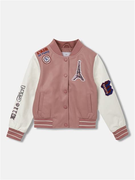 Shop Elle Girls Multicolored Colourblocked Stand Collar Long Sleeves ...