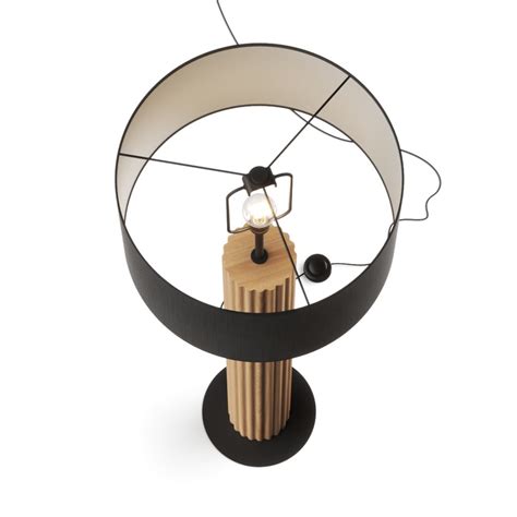 West Elm Linus Fluted Floor Lamp - 3D Model for Corona, VRay