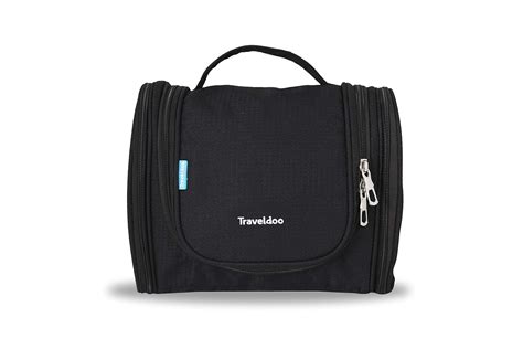 Buy Traveldoo Unisex Toiletry Organizer with Extra Compartments Black ...
