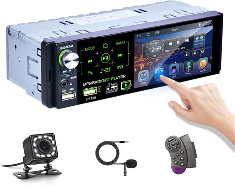 Amazon.com: Single Din Car Stereo with Bluetooth, 4.1" Touchscreen Car ...