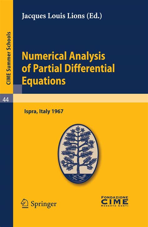 Buy Numerical Analysis of Partial Differential Equations: Lectures ...