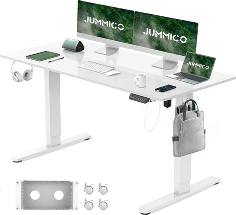 JUMMICO Electric Standing Desk 140 * 60cm with TypeC & USB Charging ...