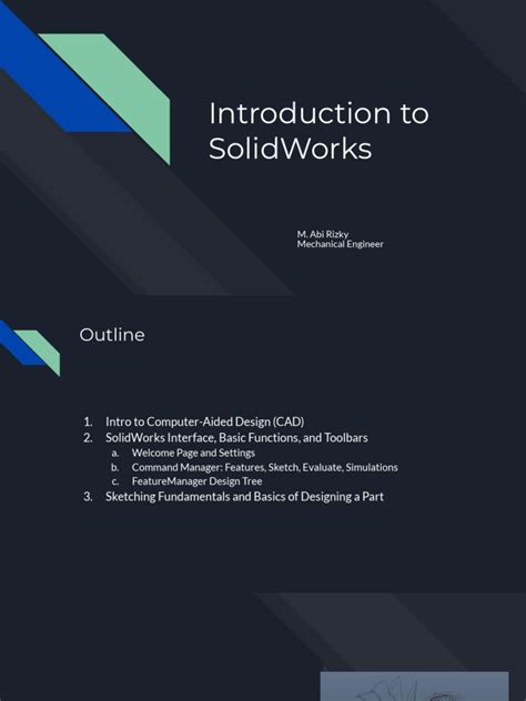 Image result for Introduction to SolidWorks Tutorial