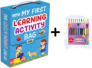 My first learning Activity bag and 10 Free COLOUR PENCILS: Buy My first ...