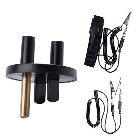 HPFIX Grounded Outlet Plug, Anti-Static Wrist Strap (Adjustable up to ...