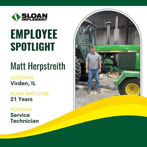 Sloan Implement Co. | Employee Spotlight! 🌟 Today we are taking time to ...