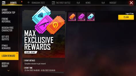 How to get free Incubator, Weapon, and Diamond Royale vouchers in Free ...