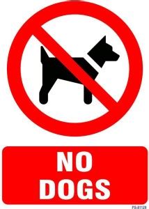 SignageShop No Dogs Emergency Sign Price in India - Buy SignageShop No ...