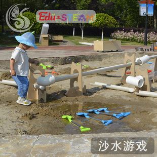 幼儿园户外沙水池设计效果图_山东厚朴教育装备有限公司