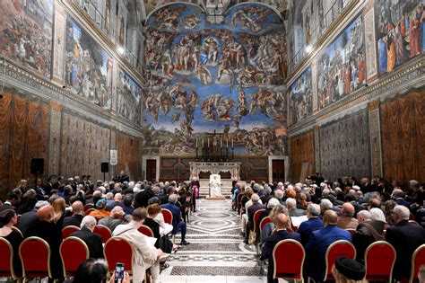 Pope Hosts Artists in Sistine Chapel, Even Some Who Attracted ...