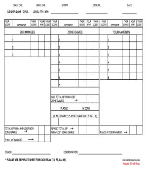 Fillable Online FORMS-MS- Win Loss Form Fax Email Print - pdfFiller