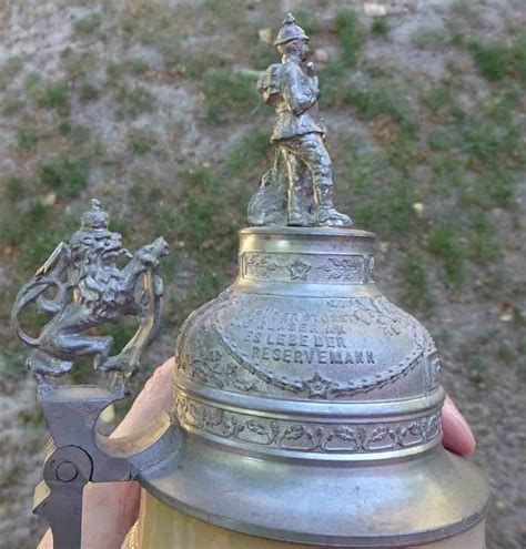 Reservistenkrug Kaiserreich HESSEN Leibgarde Inf.Rgt. 115 Darmstadt ...