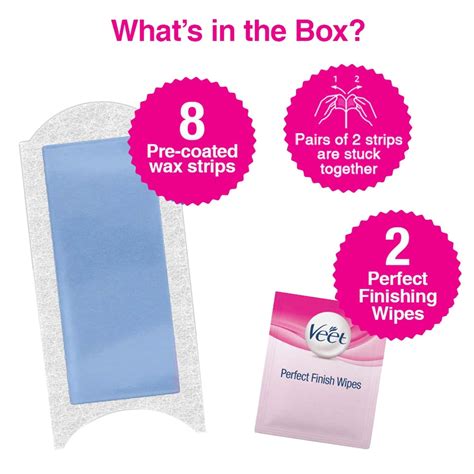Buy VEET HALF BODY WAXING KIT SENSITIVE SKIN 8 STRIPS Online & Get Upto ...