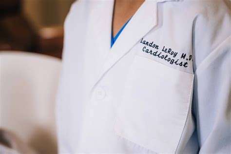 Lab Coat With Embroidered Name at James Madrigal blog