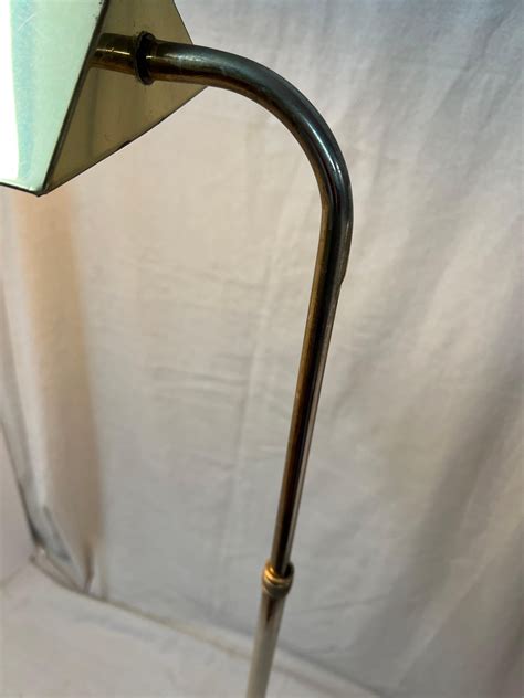 Brass pharmacy floor lamp For Sale at 1stDibs