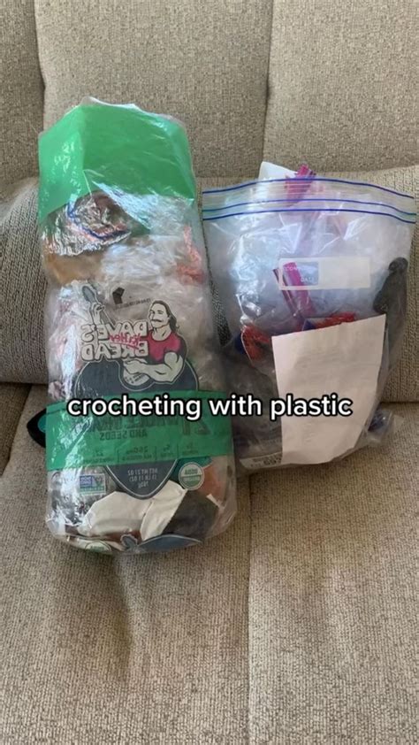 Image result for Free Crochet Patterns Using Plastic Bags