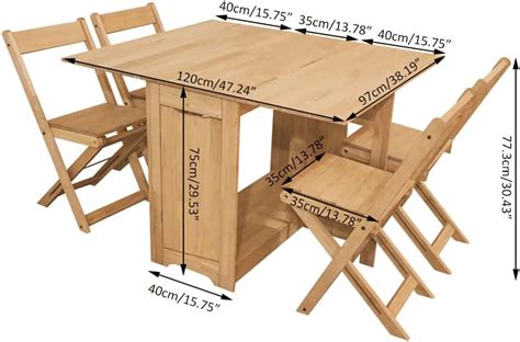 Panana Butterfly Folding Dining Set 4, Space-Saving Folding India | Ubuy