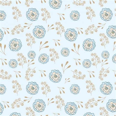 Light Blue Floral Pattern Vectors & Illustrations for Free Download