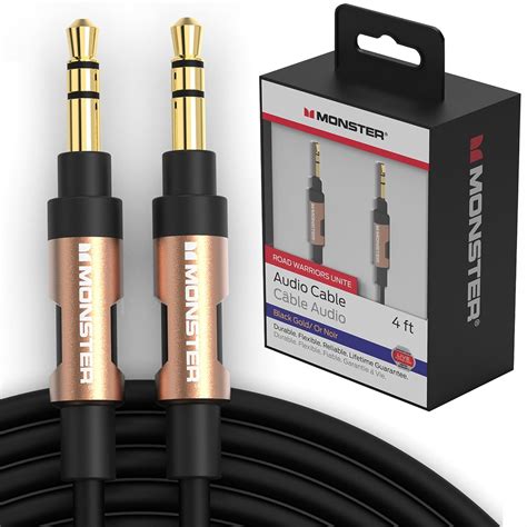 Brandclub - Monster Premium Male to Male 3.5mm Audio Cable, 4FT ...