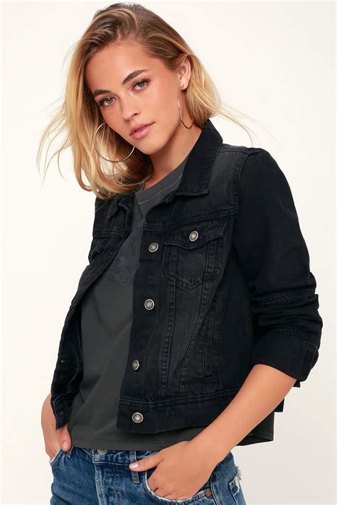Rumors Washed Black Denim Jacket | Black denim jacket, Denim jacket ...