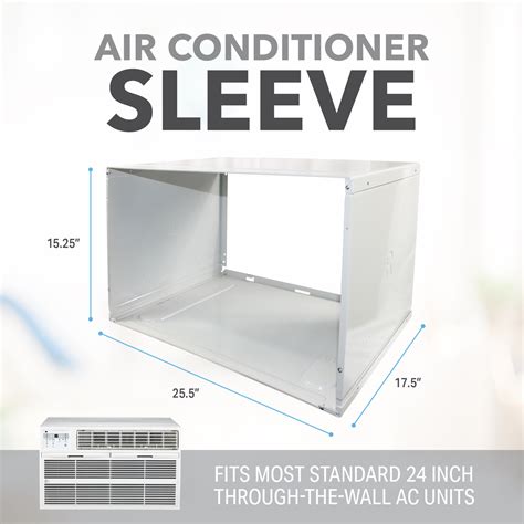 Wall Sleeve for Through-the-Wall Air Conditioners, Fits Standard 24 in ...
