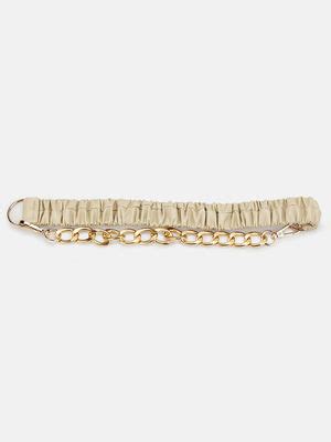 Buy Kazo Stretchable Gold Chain Belt Online