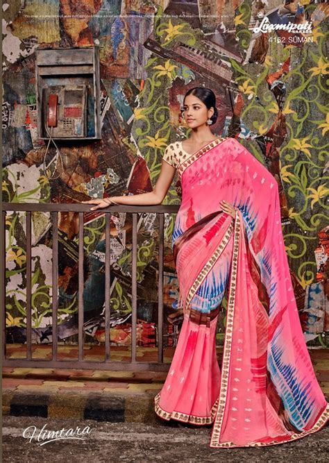 Laxmipati Himtara 4162 Multicolor Georgette Saree – SANSKAR