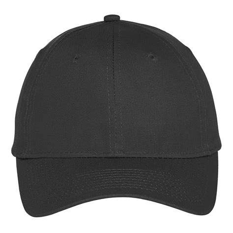 Black Baseball Hat Front