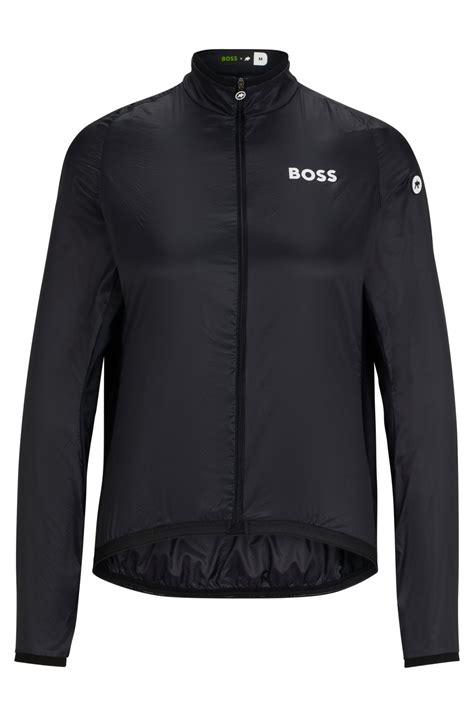 BOSS - BOSS x ASSOS packable wind jacket with stretch-mesh inserts
