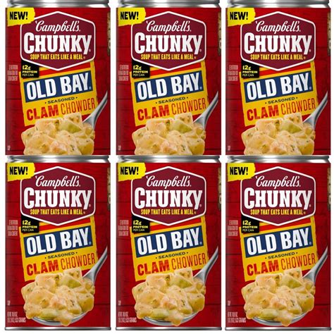 Campbell’s Chunky Soup Ready to Eat OLD BAY Seasoned Clam Chowder 18Oz ...