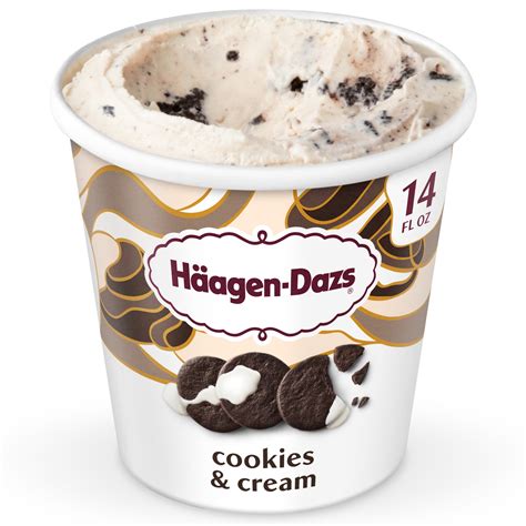 Haagen Dazs Cookies and Cream Ice Cream, Kosher, 14oz - Walmart.com