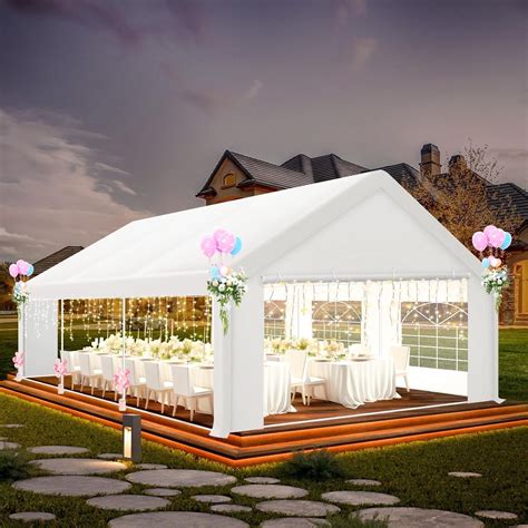 HOTEEL 20x20ft Heavy Duty Party Tent, Waterproof Outdoor Canopy Tents ...