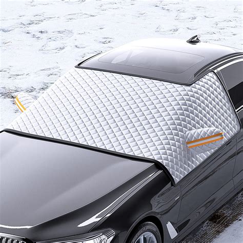 Vadktai Windshield Cover for Ice Snow Sun, Heavy Duty Ultra Thick Protective Windscreen Cover ...