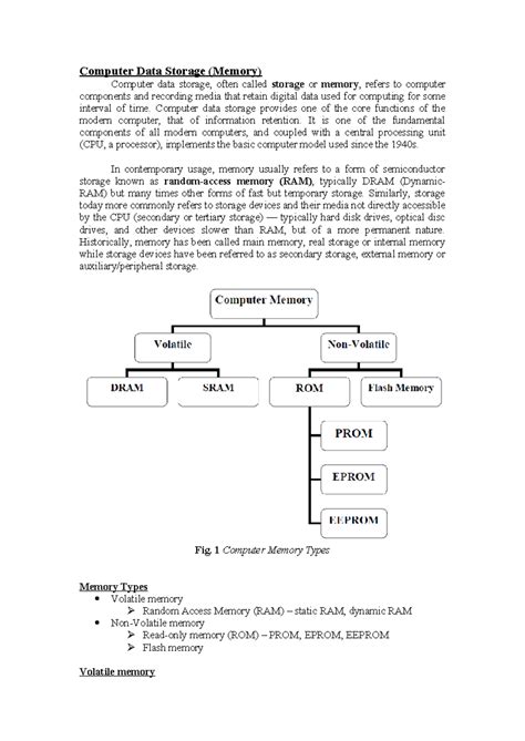 Computer Memory - Avionics - Computer Data Storage (Memory) Computer ...