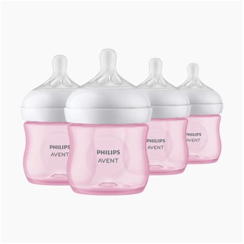 Philips Avent Natural Baby Bottle with Natural Response Nipple - Pink ...