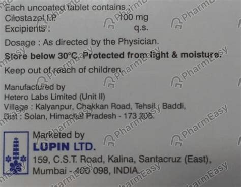 Cilodoc 100 MG Tablet (10): Uses, Side Effects, Price & Dosage | PharmEasy