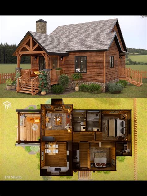 Pin by Molly Evans on Tiny Dream House | Sims house plans, House blueprints, Small house blueprints