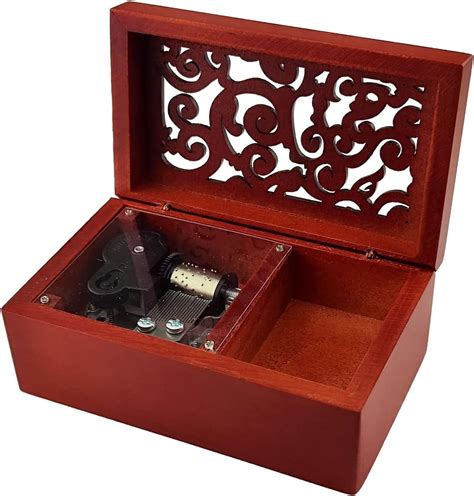 Amazon.com: Flylin Music Box, 18 Note Antique Engraved Hand Crank ...