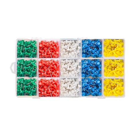 Buy Push Pin, 180pcs Thumb Tacks Coloured Push Pins Drawing Pins Pin ...