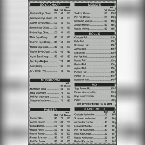 Menu at Mr praji, Ambernath, Nisarg Greens Banquet Hall