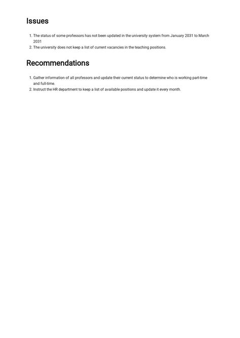 Image result for University Report Example