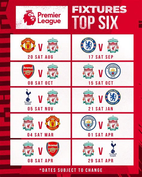 Manchester United 2022/23 Premier League Fixtures: Circle The Date