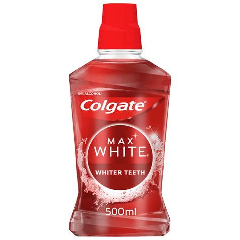 Colgate Max White Expert Whitening 500ml Mouthwash Instantly Whiter ...