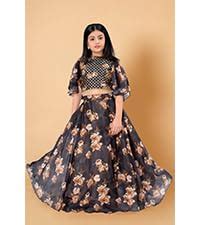 Buy Fashion Dream Polyester Girl'S Chinon Readymade Lehenga Choli ...