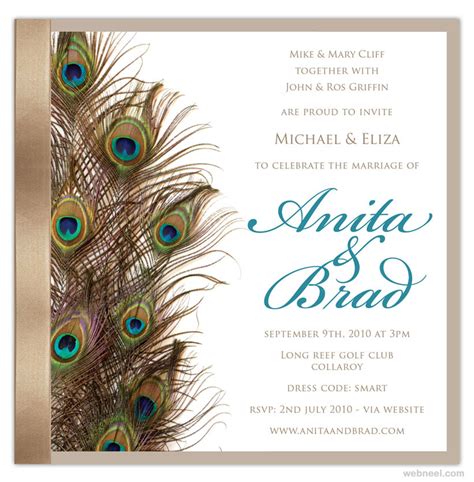 Simple Beautiful Wedding Card Designs 14 - Full Image