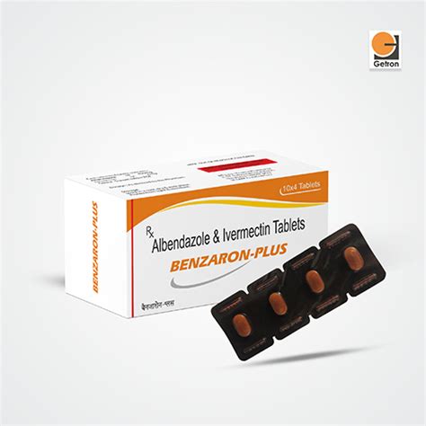 Benzaron Plus - Albendazole & Ivermectin Tablets - Getron Pharmaceuticals