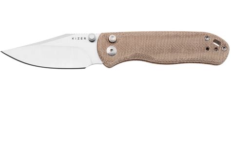 Kizer Vanguard Drop Bear 2, V3619-2CC1 Satin Nitro-V, Brown Micarta ...