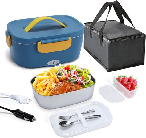 Buy Heated Lunch Boxes for Adults, 75W Electric Lunch Box Food Heated ...