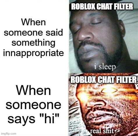 Image result for Roblox Chat Filter Meme