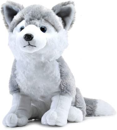 Webby Big Size Plush Husky Dog Stuffed Animal Soft Toy, Gifts for Kids ...
